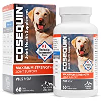 Nutramax Laboratories COSEQUIN Maximum Strength Joint Supplement Plus MSM - with Glucosamine and Chondroitin - for Dogs…
