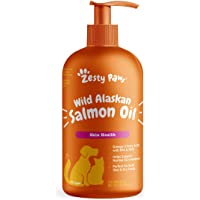Pure Wild Alaskan Salmon Oil for Dogs & Cats - Supports Joint Function, Immune & Heart Health - Omega 3 Liquid Food…