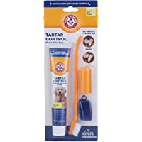 Arm & Hammer for Pets Tartar Control Kit for Dogs-Contains Toothpaste, Dog Toothbrush & Fingerbrush - Dog Teeth Cleaning…