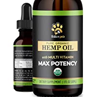 Billion Pets - Hemp Oil for Dogs and Cats - Hemp Oil Drops with Omega Fatty Acids - Hip and Joint Support and Skin…