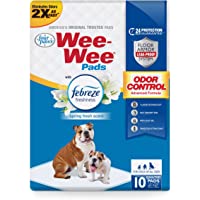 Four Paws Wee-Wee Pee Pads for Dogs and Puppies l Febreze l Super Absorbent l Grass Scented l Insta-Rise Boarder l Pee…