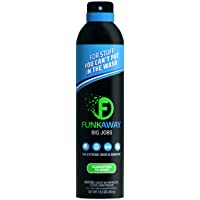 FunkAway Big Jobs Spray, 13.5 oz | The Extreme Odor Eliminator | Aerosol | Use on Shoes, Clothes and Gear | For Stuff…