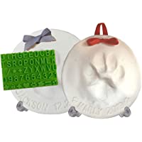 Ultimate Pawprint Keepsake Kit (Makes 2) - Paw Print Christmas Ornament w/ Bonus Personalization Tool & Display Stands…