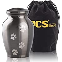 PCS Memorial Pet Cremation Urns for Dogs and Cats Ashes, Paws Engraved Pet Urn,Dog Keepsake Urns for Ashes