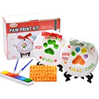 LOOBANI Dog Paw Print Ornaments Kit,DIY Pet Footprint Memorial Impression Keepsake for Puppy and Cats Owners with Light…