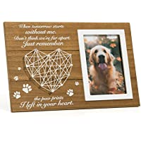 Pet Memorial Gifts, Pet Loss Memorial Frame Leave Paw Prints on our Hearts, Paw Prints Sympathy Frame Gift for Loss of…