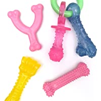 Nylabone Puppy Teething & Soothing Flexible Chew Toys, For Teething Puppies X-Small/Petite - Up to 15 lbs.