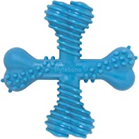Nylabone X-Shaped Dog Bone Chew Toy for Aggressive Chewers, Teething Puppies and Small/Medium/Large Dogs