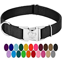 Country Brook Design - Vibrant 26 Color Selection - Premium Nylon Dog Collar with Metal Buckle