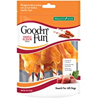 Good 'N' Fun Triple Flavor Wings, Made with Real Meat, Treats for All Dog Sizes