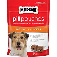 Milk-Bone Pill Pouches Dog Treats to Conceal Medication, 6 Ounce (Pack of 5) Approx. 125 Count