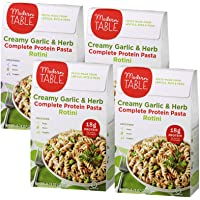 Modern Table Gluten Free, Complete Protein Lentil Pasta Meal Kit, Creamy Garlic & Herb, 4 Count