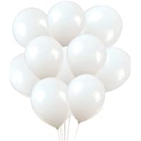 Latex Balloons, 100-Pack, 12-Inch, White Balloons