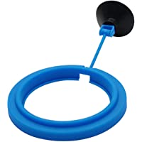 zhuohai Fish Feeding Ring Floating Food Feeder Circle with Suction Cup Easy to Install Aquarium (Round), 1 Count (Pack…