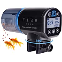 FISHNOSH Automatic Fish Feeder for Aquarium - New Generation 2022, Auto Food Dispenser with Timer for Small Tank, Big…