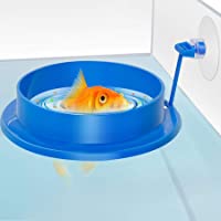 Fischuel Aquarium Feeding Ring Floating Rings Food Feeder Feeding Trough with Suction Cup for Fish Feeder，Round Shape