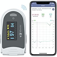 EMAY Sleep Oxygen Monitor with App for iPhone & Android | Track Overnight & Continuous Blood Oxygen Saturation Level…