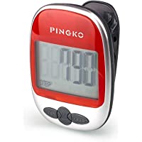 PINGKO Best Pedometer for Walking Accurately Track Steps Multi-Function Portable Sport Pedometer Step/Distance/Calories…