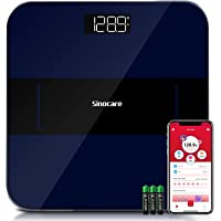 Sinocare Scales for Body Weight, Smart Digital Bathroom Weight Scales for Weight Loss with Wireless Bluetooth and…