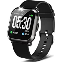 DoSmarter Fitness Watch, 1.3” Touch Screen Smartwatch with Heart Rate Blood Pressure Monitor, Waterproof Fitness Tracker…