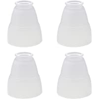 Aspen Creative 23043-4 Transitional Style Bell Shaped Frosted Replacement Glass Shade, 2-1/4" Fitter Size, 5" high x 4-1…