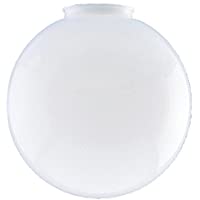 DYSMIO Lighting 6-inches in diameter Globe -3-1/4-Inch Fitter Opening, Polycarbonate Material, Versatile white color
