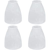 Dysmio Lighting Replacement Alabaster Shade Shade Height: 4.75-inch, 5-3/8 inches in diameter, Milky Scavo Glass Bell…