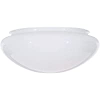 DYSMIO 10-Inch White Classic Globe, Dome, Fitter 9-7/8 Inch, Replacement Mushroom Glass Shade for Pendant, Fan light…