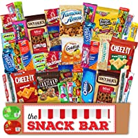 The Snack Bar - Snack Care Package (40 count) - Variety Assortment with American Candy, Fruit Snacks, Gift Snack Box for…