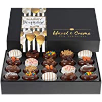 Hazel & Creme Birthday Food Gift Baskets - Happy Birthday Cookies - Chocolate Covered Cookies - Gourmet Food Gifts…