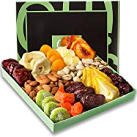 Nut and Dried Fruit Gift Basket - Prime Arrangement Platter- Assorted Nuts and Dried Fruits Holiday Snack Box - Hanukkah…