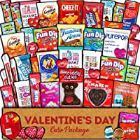 Valentine's Day Care Package (45ct) Snacks Chocolates Candy Gift Box Assortment Variety Bundle Crate Present for Boy…