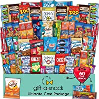 Snack Box Variety Pack Care Package (60 Count) Valentines Day 2022 Candy Gift Basket Idea for Kids Adults Teens Family…