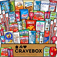 CRAVEBOX Snack Box Variety Pack Care Package (45 Count) Valentines Day Candy Chocolate Gift Basket Kids Teens Men Women…