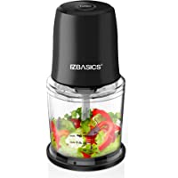 EZBASICS Food Processor, Small Electric Food Chopper for Vegetables, Meat, Fruits, Nuts, 2 Speed Mini Food Grinder With…