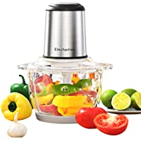 Electric Food Processor & Vegetable Chopper, Elechomes High Capacity 8-Cup Blender Grinder for Meat, Onion, Powerful…