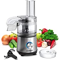 SHARDOR 3.5-Cup Food Processor Vegetable Chopper for Chopping, Pureeing, Mixing, Shredding and Slicing, 350 Watts with 2…