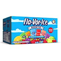 Fla-Vor-Ice Popsicle Variety Pack of 1.5 Oz Freezer Bars, Assorted Flavors, 100 Count
