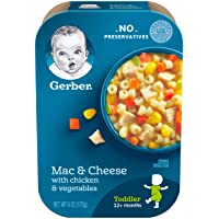 Gerber Mealtime for Toddler Mac and Cheese with Chicken & Vegetables, 6 Ounce (Pack of 6)