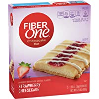 Fiber One Cheesecake Bar, Strawberry, 1.35 oz, 5 ct (Pack of 8)