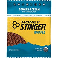 Honey Stinger Organic Waffle, Cookies & Cream, Sports Nutrition, 12.72 Ounce, Pack of 12