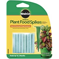 Miracle-Gro Indoor Plant Food Spikes, Includes 24 Spikes - Continuous Feeding for all Flowering and Foliage Houseplants…