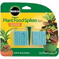 Miracle-Gro Indoor Plant Food Spikes, Includes 48 Spikes - Continuous Feeding for all Flowering and Foliage Houseplants…