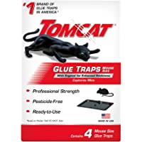 Tomcat 032310 Household Pests, Professional Strength Glue Size with Eugenol for Enhanced Stickiness, Captures Rat an, 4…
