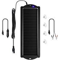 Sunway Solar Car Battery Trickle Charger & Maintainer 12V Solar Panel Power Battery Charger With Cigarette Lighter Plug…