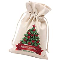 Personalized Santa Sacks For Christmas Gift Burlap Bags With Drawstring, For Xmas Presents Stocking Stuffers and Party…