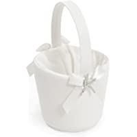 Cathy's Concepts Beach Flower Girl Basket, White