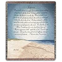 Footprints in the Sand Throw - Personalized Religi