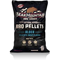 BEAR MOUNTAIN Premium BBQ WOODS 100% All-Natural Hardwood Pellets - Alder Wood (20 lb. Bag) Perfect for Pellet Smokers…