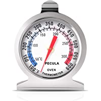 Oven Thermometer 50-300°C/100-600°F, Oven Grill Fry Chef Smoker Thermometer Instant Read Stainless Steel Thermometer…